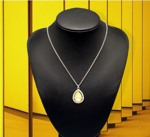 Duchess Decorum Yellow Necklace and Earrings