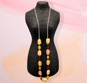 Meadow Escape Multicolor Necklace and Earrings