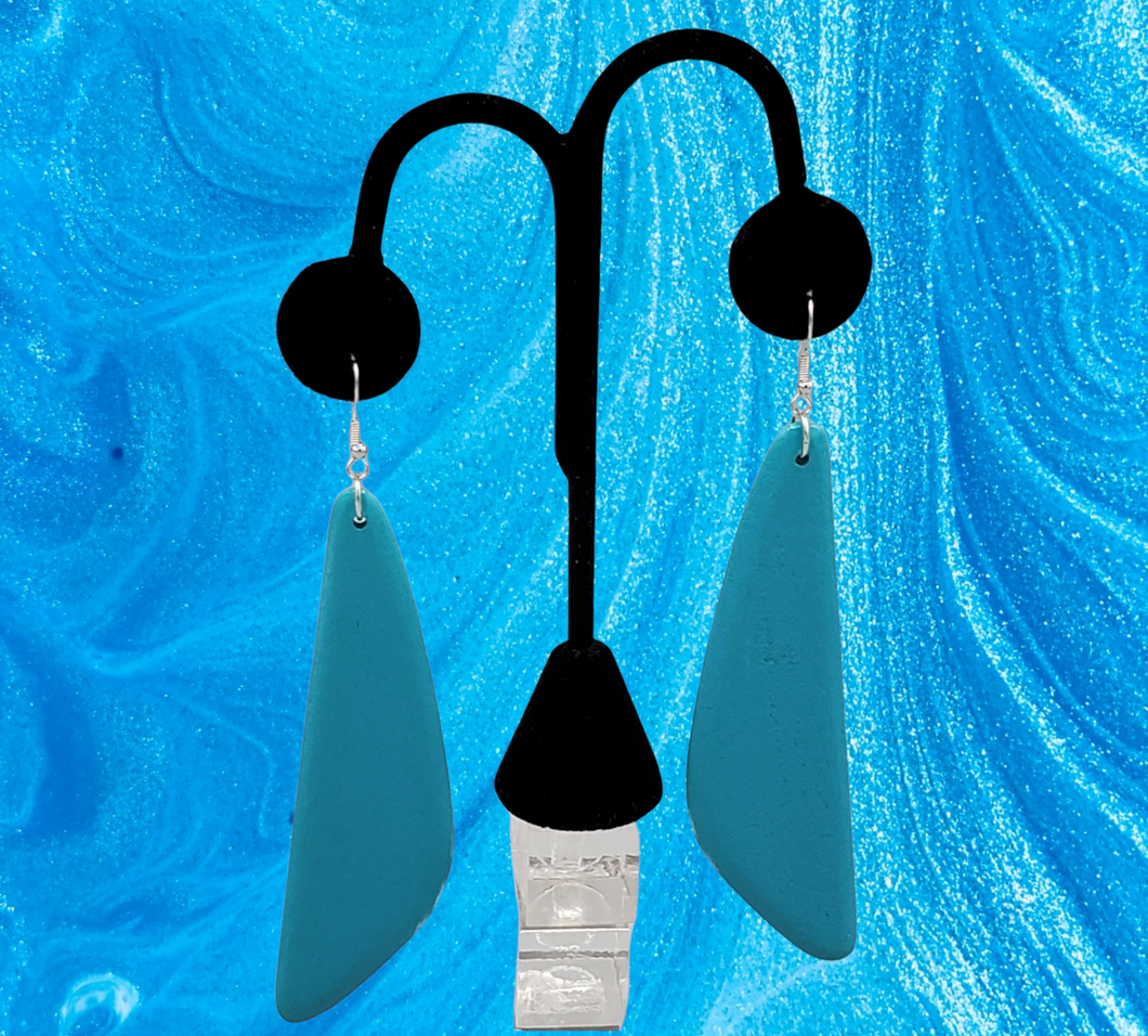 Scuba Dream Teal Blue Earrings