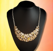 Load image into Gallery viewer, Fabulously Fragmented Yellow Necklace and Earrings
