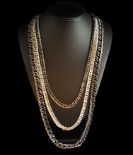 Load image into Gallery viewer, Chain of Champions Mixed Metal Necklace and Earrings
