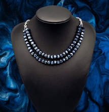 Load image into Gallery viewer, May The FIERCE Be With You Blue Necklace and Earrings
