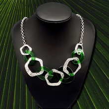 Load image into Gallery viewer, Urban Circus Green Necklace and Earrings

