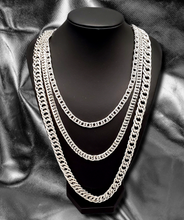 Load image into Gallery viewer, Chain of Champions Silver Necklace and Earrings
