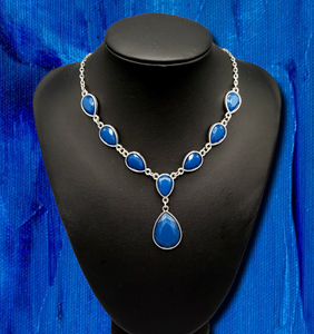 Party Paradise Blue Necklace and Earrings