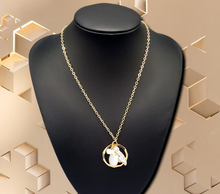 Load image into Gallery viewer, Coastal Couture Gold Necklace and Earrings
