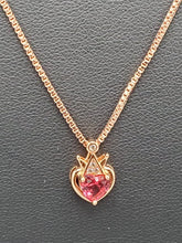 Load image into Gallery viewer, &quot;Queen of Hearts Pink&quot; Necklace and Pendant
