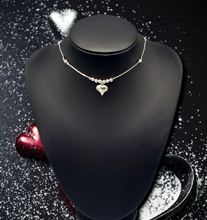 Load image into Gallery viewer, Casual Crush Silver Heart Necklace and Earrings
