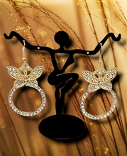Load image into Gallery viewer, Butterfly Found Earrings
