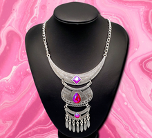Load image into Gallery viewer, Lunar Enchantment Pink Necklace and Earrings
