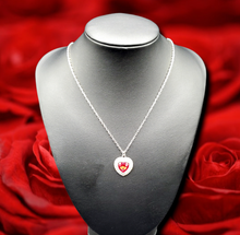Load image into Gallery viewer, &quot;Taken with Twinkle&quot; Red Heart Necklace and Earrings
