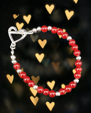 Load image into Gallery viewer, Following My Heart Red Bracelet
