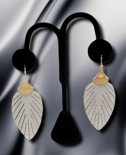 Load image into Gallery viewer, Leaf it Up Leather Earrings
