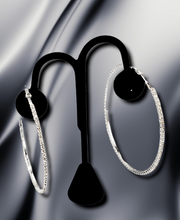 Load image into Gallery viewer, Ice Ice Baby Deluxe Hoop Earrings
