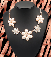 Load image into Gallery viewer, Fiercely Flowering Necklace and Earrings
