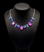 Load image into Gallery viewer, &quot;Interstellar Ice&quot; Multicolor Necklace and Earrings
