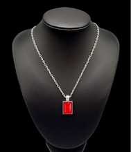 Load image into Gallery viewer, Understated Dazzle Red Necklace and Earrings
