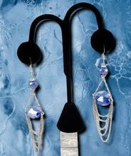 Load image into Gallery viewer, Ethereally Extravagant Blue Earrings
