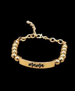 Mom Squad Gold Bracelet