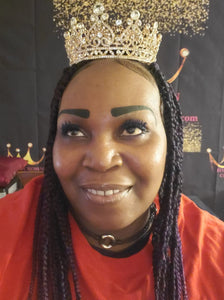 Queen Goddess Gold and Bling Crown