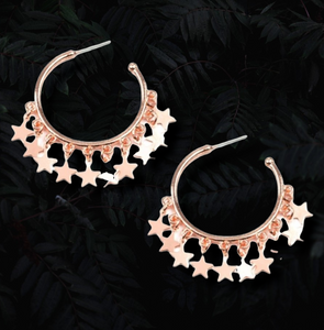 Happy Independence Day Copper Earrings