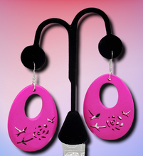 Load image into Gallery viewer, Home TWEET Home Pink Earrings
