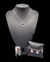 Load image into Gallery viewer, GLOW by Heart Red Bling Jewelry Set
