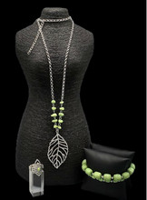 Load image into Gallery viewer, &quot;Roaming The Riverwalk&quot; Green Jewelry Set
