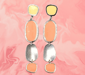 All Out Allure Orange/Coral Earrings