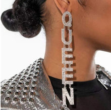 Load image into Gallery viewer, Queen&#39;s Way Bling Earrings (Choose from Gold or Silver)
