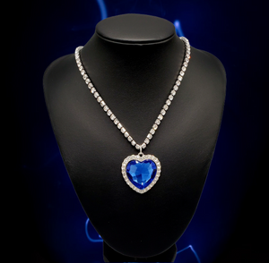 Heart of Royalty Blue Necklace