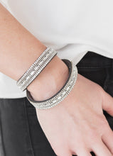 Load image into Gallery viewer, Shimmer and Sass Silver Double Wrap Bracelet
