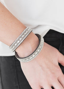 Shimmer and Sass Silver Double Wrap Bracelet