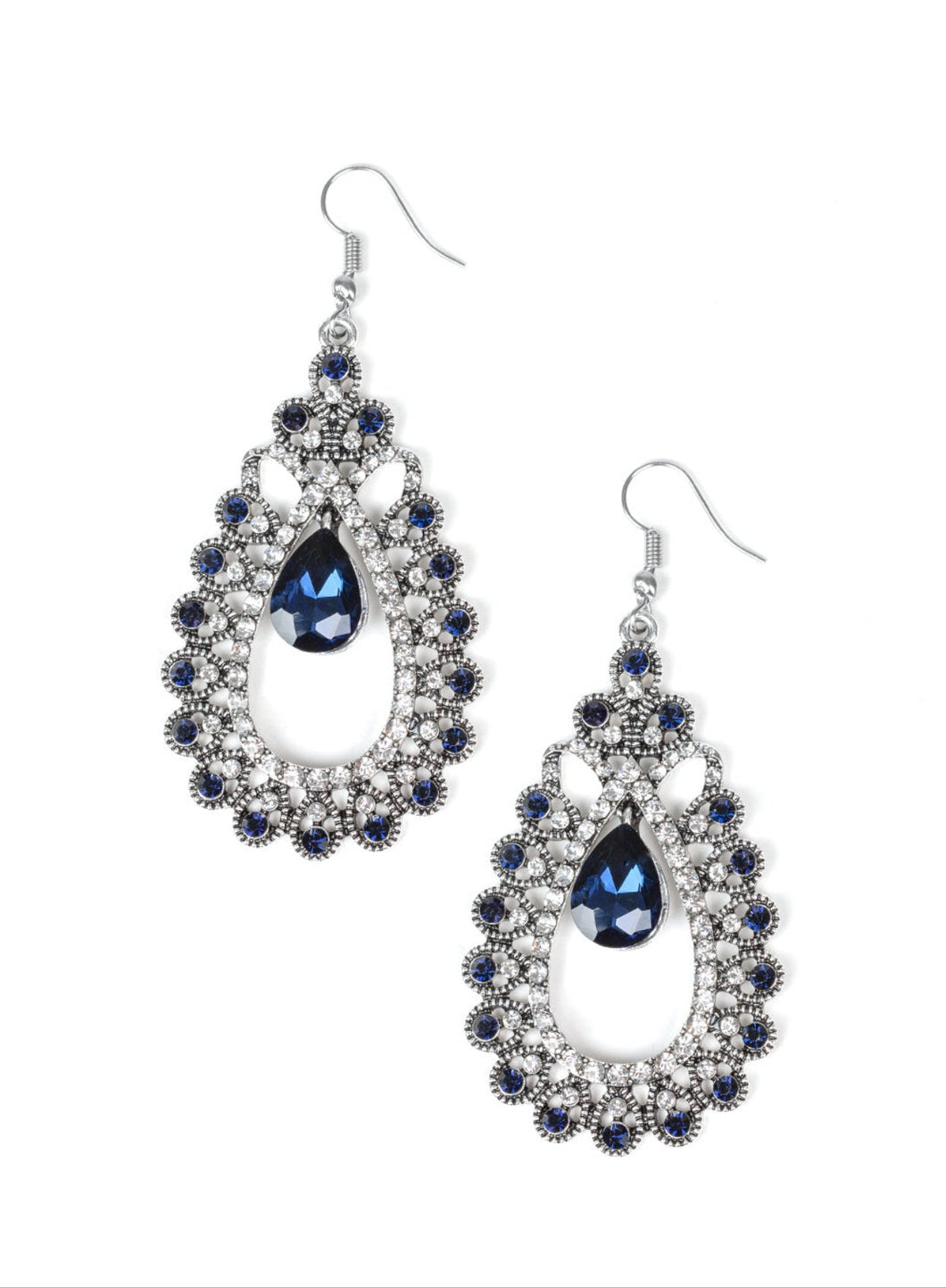 All About Business Blue Earrings