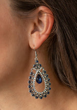 Load image into Gallery viewer, All About Business Blue Earrings
