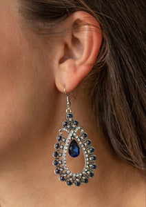 All About Business Blue Earrings