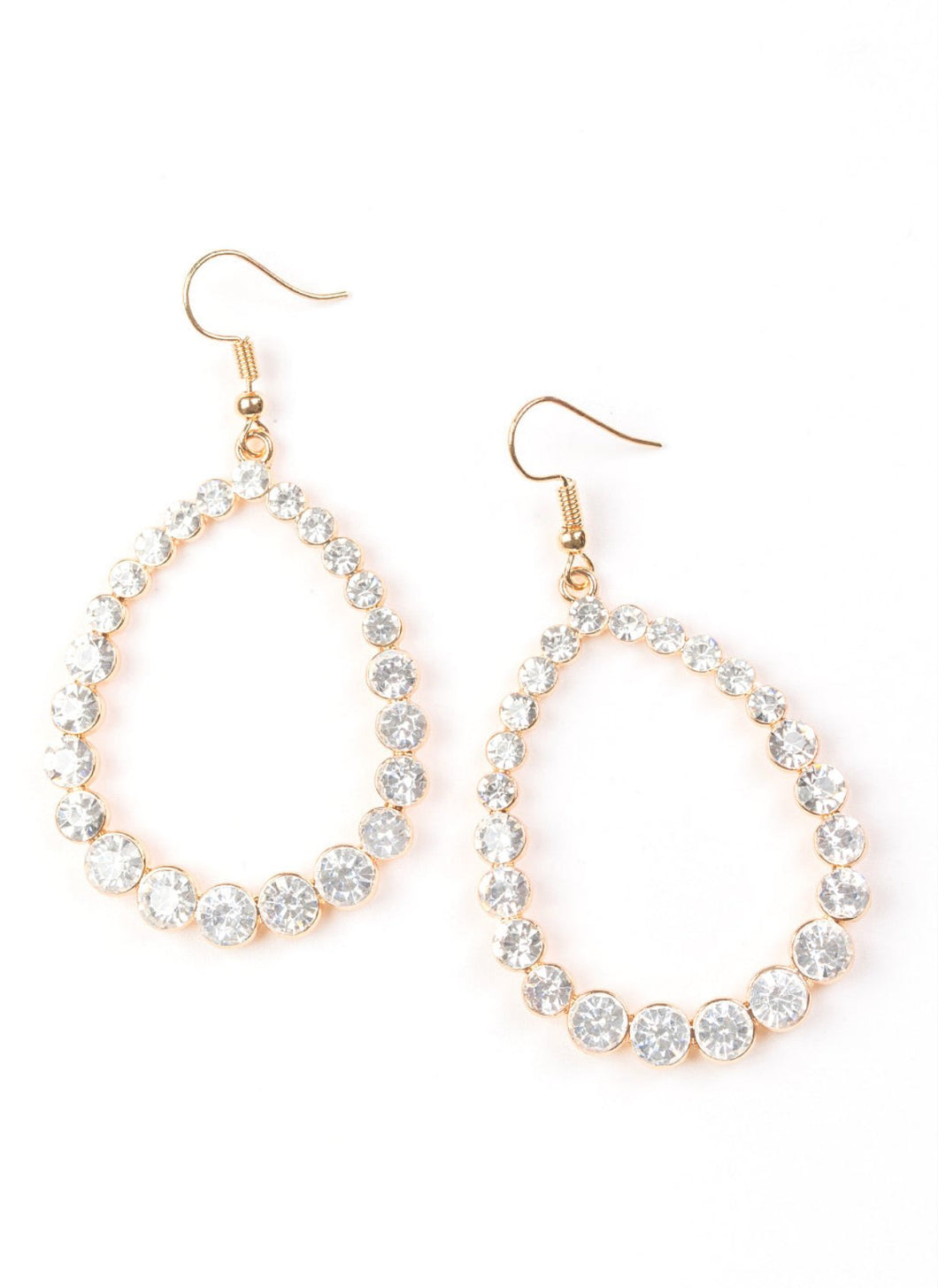 Rise and Sparkle! Gold and Bling Earrings