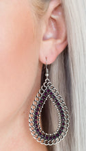 Load image into Gallery viewer, Mechanical Marvel Purple Bling Earrings
