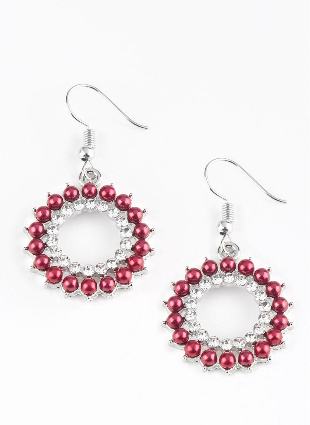 Wreathed in Radiance Red Earrings