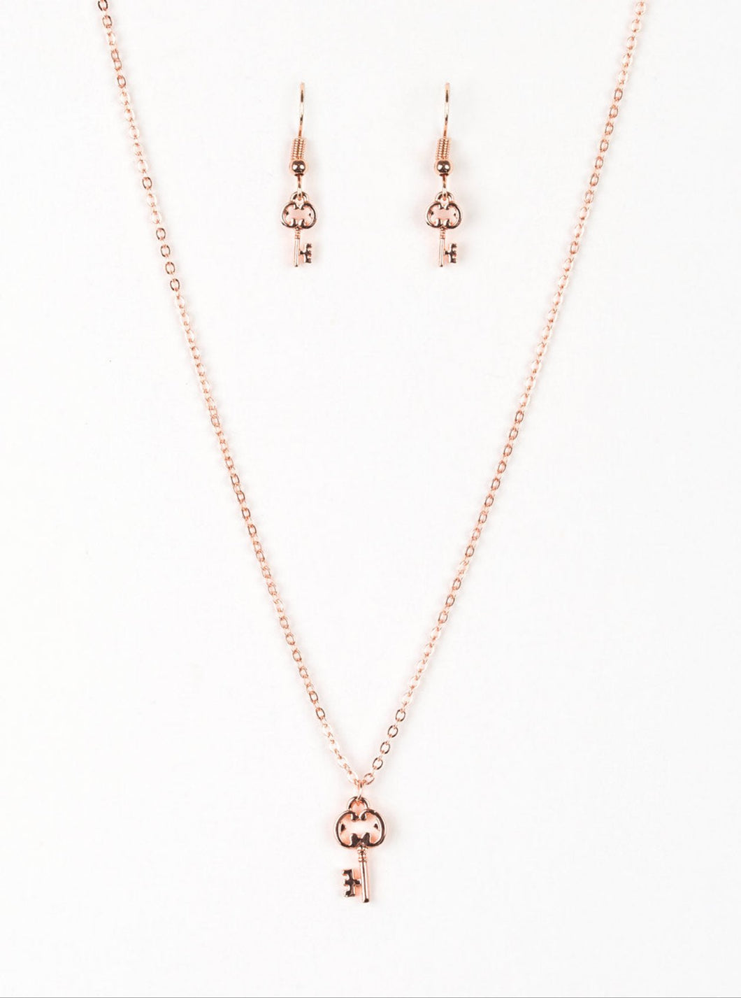 Very Low Key Copper Necklace and Earrings