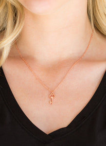 Very Low Key Copper Necklace and Earrings