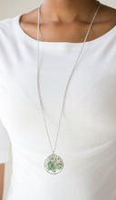 Load image into Gallery viewer, Naturally Nirvana Green and Silver Necklace and Earrings
