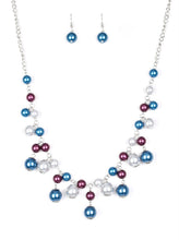 Load image into Gallery viewer, Soon To Be Mrs. Multicolored Pearl Necklace and Earrings
