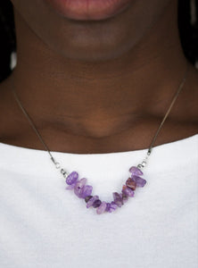Back To Nature Purple Necklace and Earrings