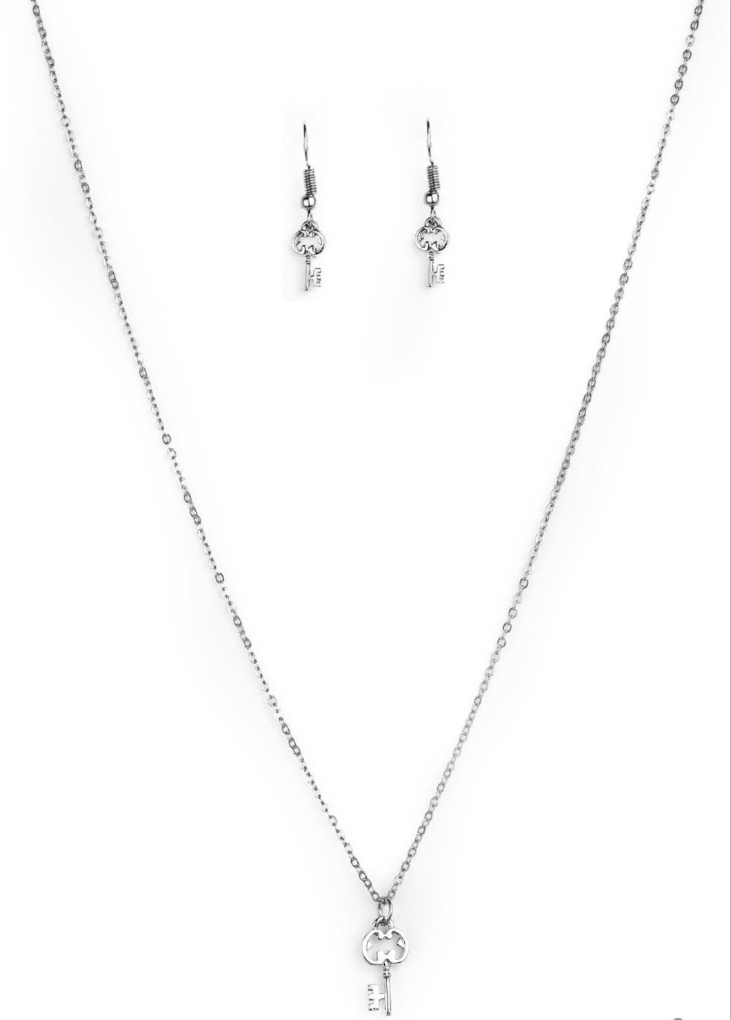 Very Low Key Silver Necklace and Earrings
