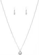 Load image into Gallery viewer, One Small Step For GLAM Silver and Bling Necklace and Earrings
