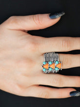 Load image into Gallery viewer, Point Me To Phoenix Orange and Turquoise Ring
