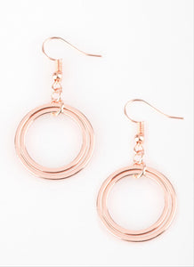 The Gleam Of My Dreams Rose Gold Earrings