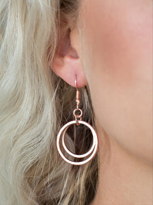 The Gleam Of My Dreams Rose Gold Earrings