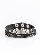 Load image into Gallery viewer, &quot;Road Rally&quot; Black Urban/unisex Wrap Bracelet
